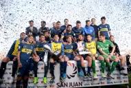 Con un gol de Junior Benítez, Boca ganó la versión cuyana del Superclásico
