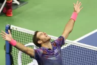 Del Potro: le pegué lo más fuerte que pude, era la única forma de ganarle a Federer