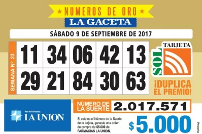 Los Números de Oro de LA GACETA