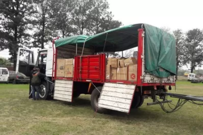 Secuestran un camión que llevaba $7 millones en mercadería de contrabando