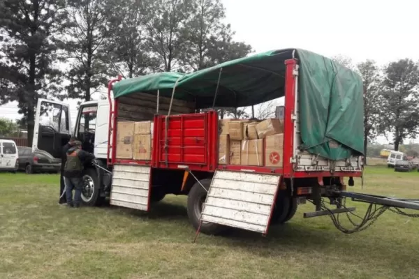 Secuestran un camión que llevaba $7 millones en mercadería de contrabando