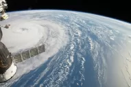 Impactante: captan un 'diabólico rostro' dentro del huracán Irma