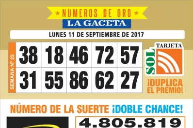 Los Números de Oro de LA GACETA
