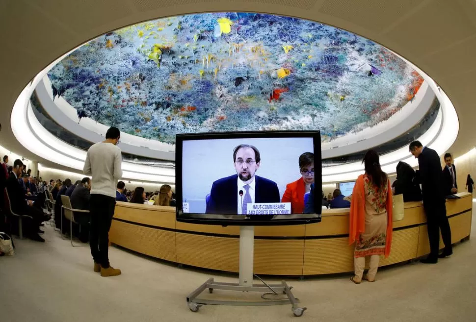 GINEBRA. Zeid, en su denuncia al Consejo de Derechos Humanos de la ONU. reuters