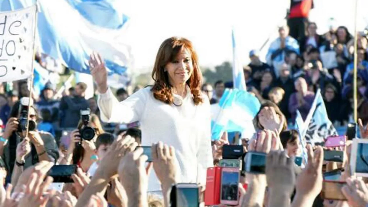 Cristina Fernández, candidata a senadora de Unidad Ciudadana por Buenos Aires. FOTO DE DYN. 