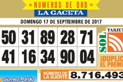 Los Números de Oro de LA GACETA