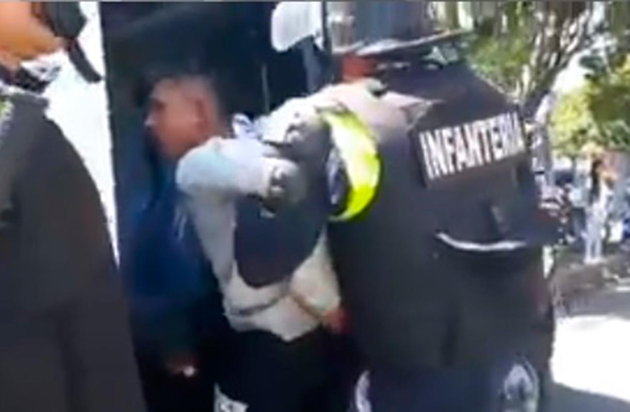 Video: cayó uno de los miembros del clan Acevedo en la previa al partido de Atlético