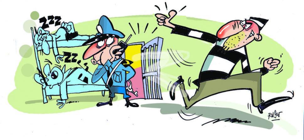 Un detenido se habría fugado en un patrullero