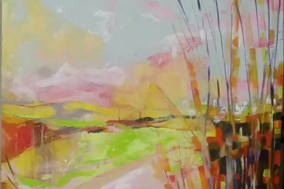 Exponen las obras de un encuentro de artistas en Aguilares