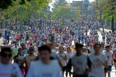Chavarría y Ovejero festejaron en la Maratón Don Orione