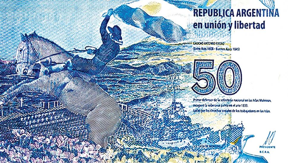 Historiadores no quieren al Gaucho Rivero en el billete de $ 50