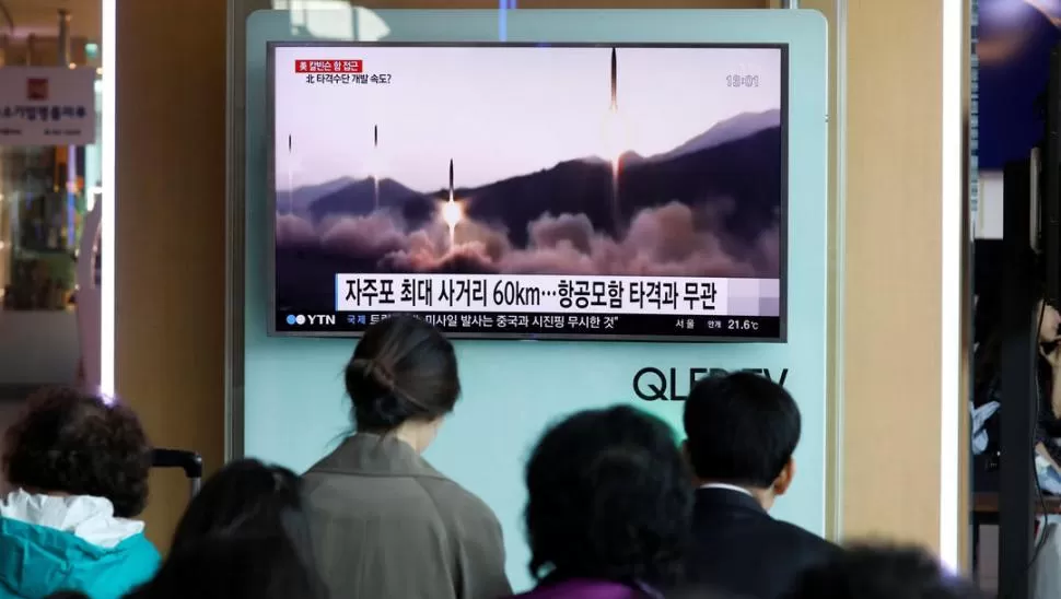 LOS MISILES DEL CONFLICTO. Una de las pruebas con artefactos nucleares de Corea del Norte. Reuters (archivo)