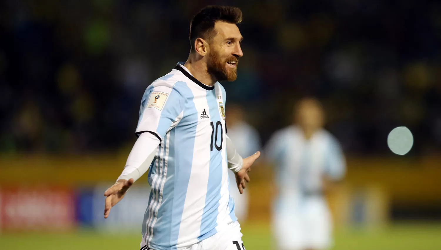 GOLEADOR. Messi marcó para Argentina y la clasificó al Mundial. (REUTERS)