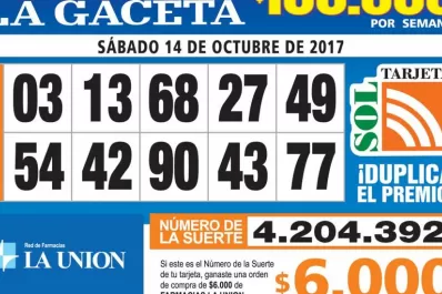 Los Números de Oro de LA GACETA