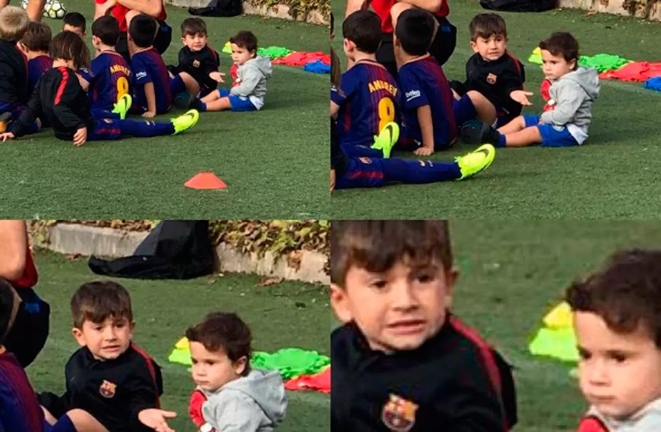 El gracioso meme que inventó Messi con una foto de sus hijos