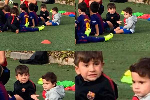 El gracioso meme que inventó Messi con una foto de sus hijos