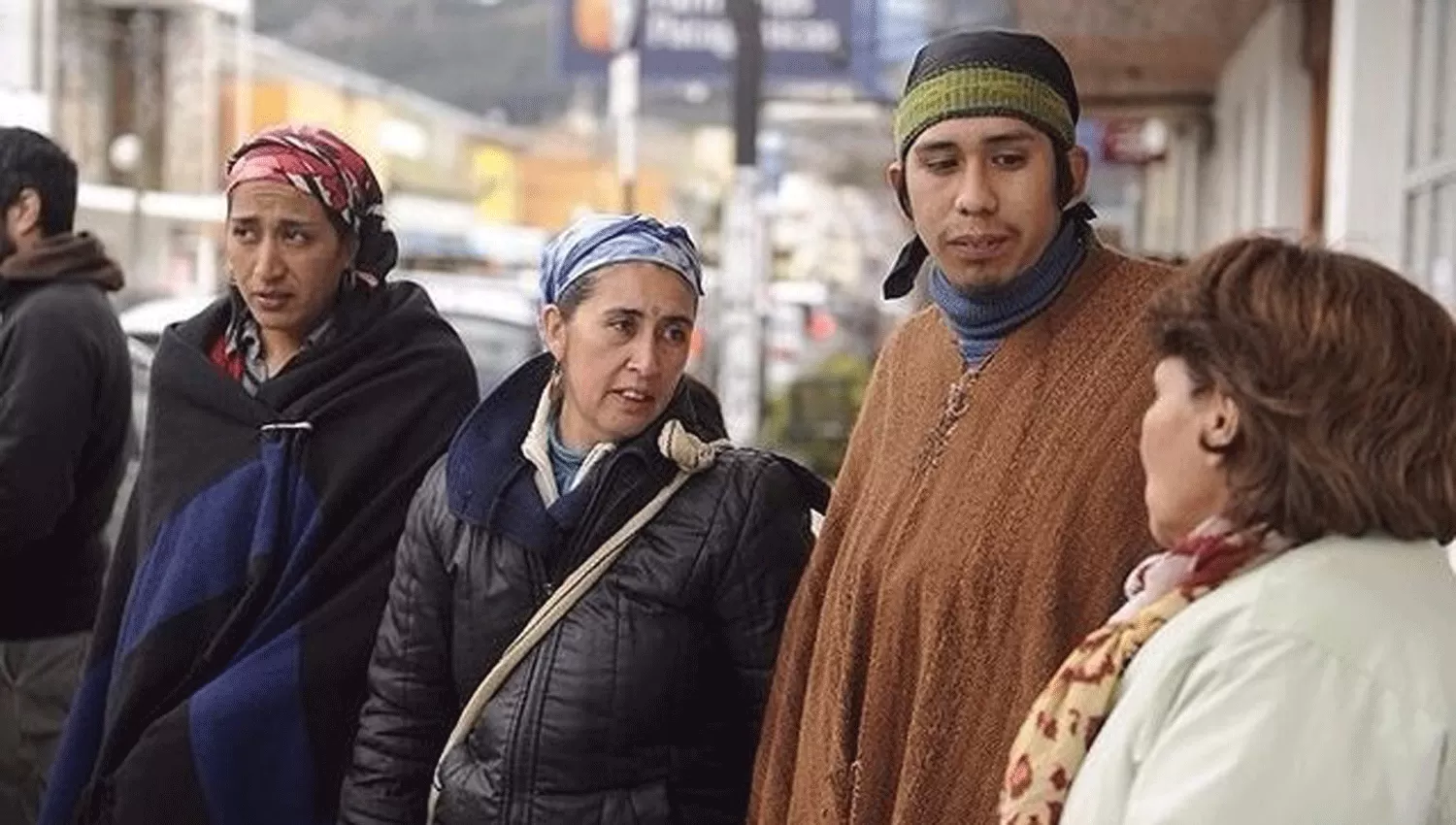 MAPUCHES. Miembros de la comunidad mapuche en la que desapareció Maldonado. ARCHIVO