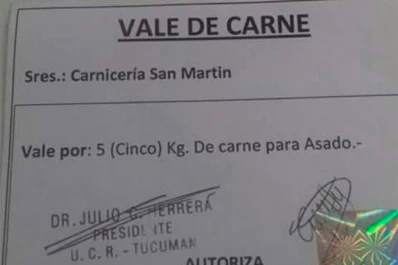 Repartieron vales para comprar “asado” en el sur