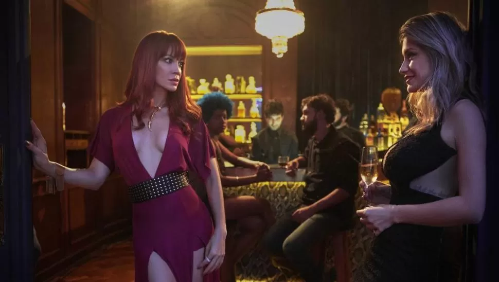 EN PERSONAJE. Miriam Lanzoni es Valeria, prostituta rival de Bruna.