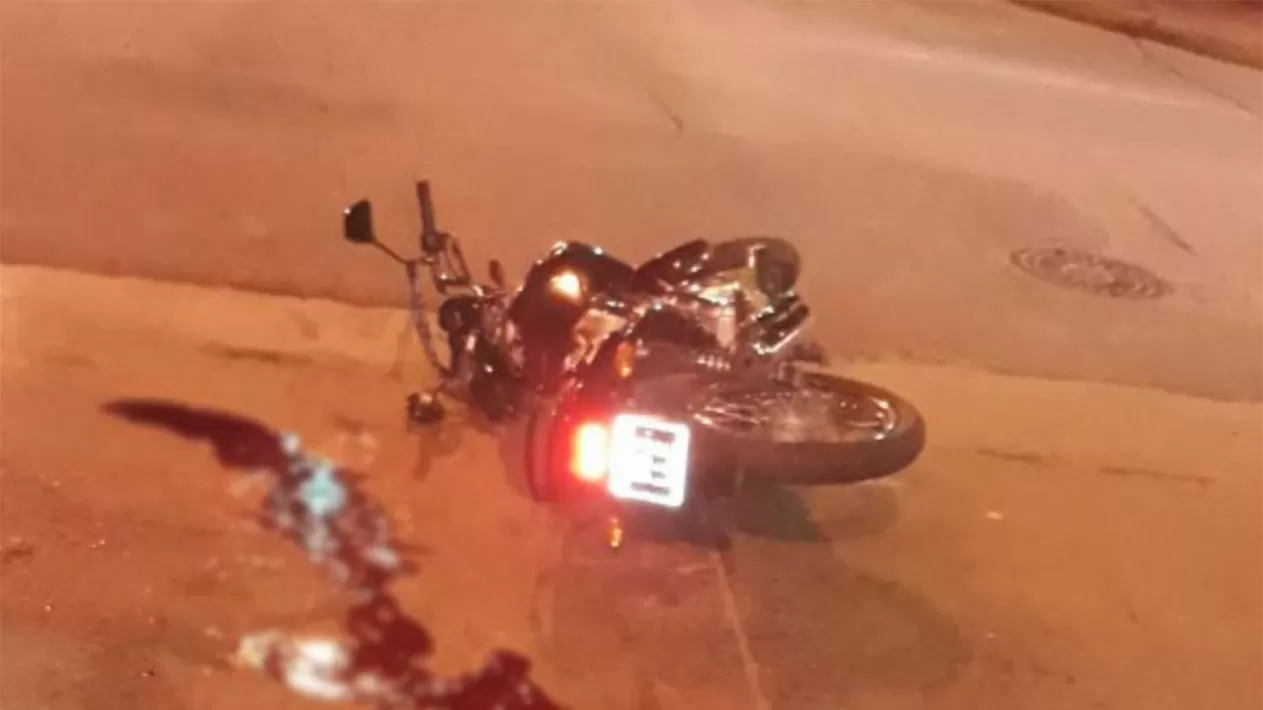 La moto de Juan Domingo Andina. FOTO ENVIADA A LA GACETA WHATSAPP.