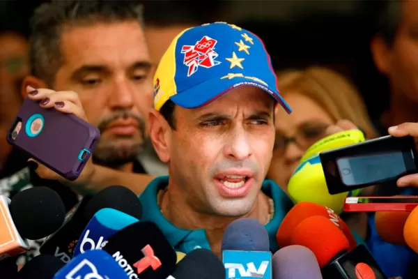 Capriles se retira de la alianza opositora al gobierno de Maduro