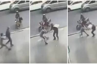 Video: el violento robo a Jorge Rial a plena luz del día