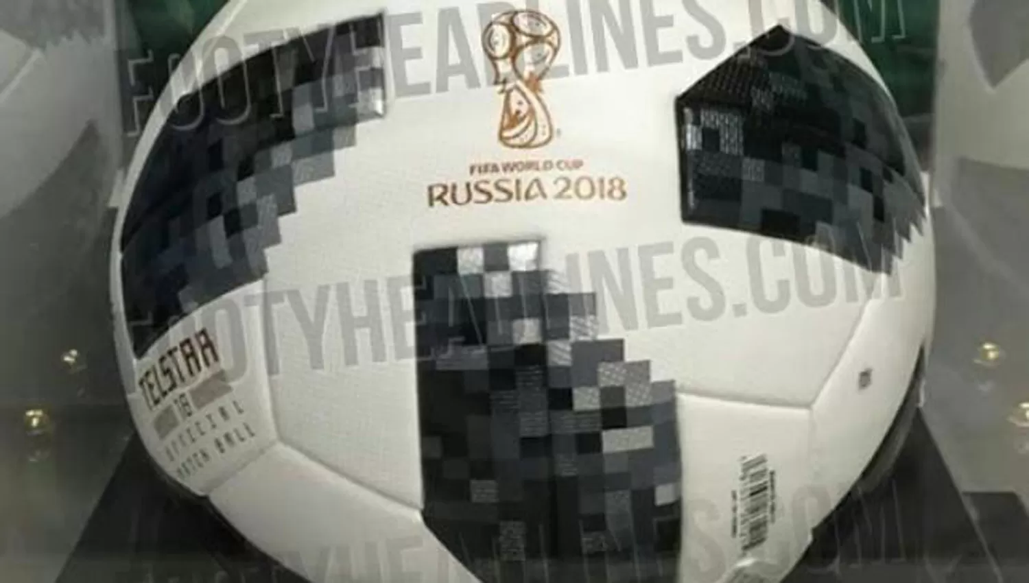 SALIÓ A LA LUZ. La pelota del Mundial Rusia 2018. (FOTO TOMADA DE TWITTER)