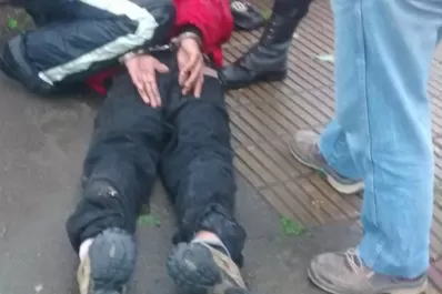 Guardias privados atraparon a un ladrón que se les había escapado en otro robo