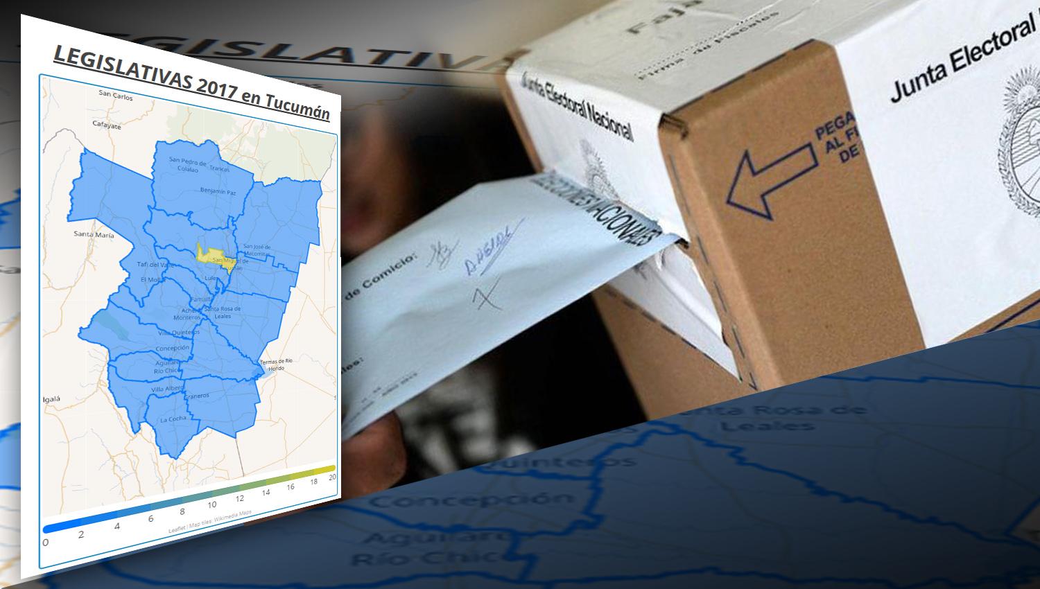 Interactivo: los resultados definitivos de las elecciones en Tucumán, departamento por departamento