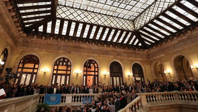 Resultado de imagen de parlamento cataluÃ±a por dentro