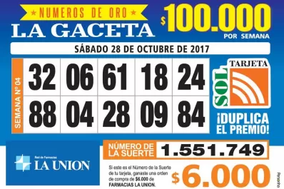 Los Números de Oro de LA GACETA
