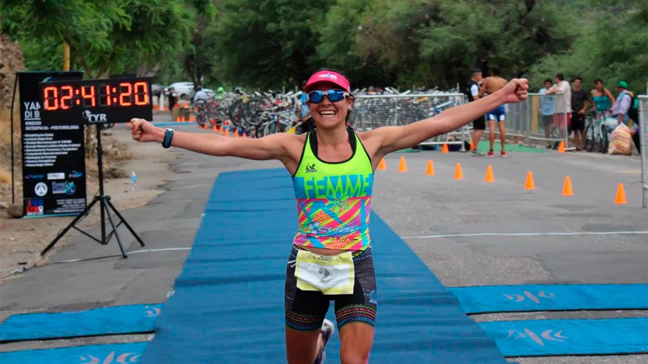 CARITO NIEVA. La tucumana ganadora del XTerra. FOTO TOMADA DE FACEBOOK