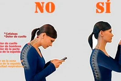Nuevas dolencias: “cuello de Whatsapp” y “pulgar atascado”