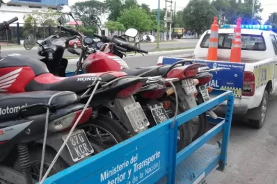 Secuestraron casi 50 motos en El Manantial y en San Pablo