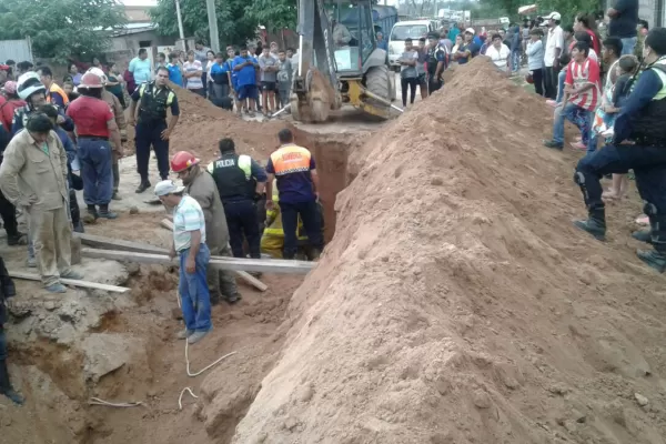 Tragedia en Las Talitas: dos obreros quedaron sepultados por un derrumbe y murieron