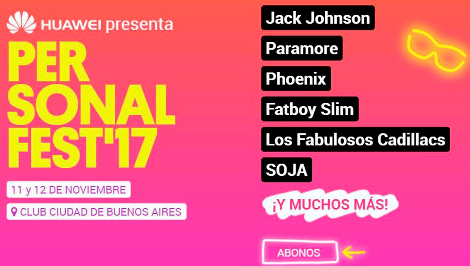 Todo lo que vas a poder ver desde mañana en el Personal Fest si andás este fin de semana por Buenos Aires