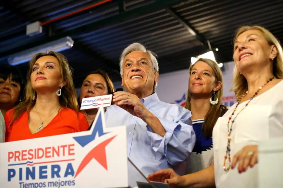 POR OTRO MANDATO. Piñera aparece como el gran favorito. Reuters