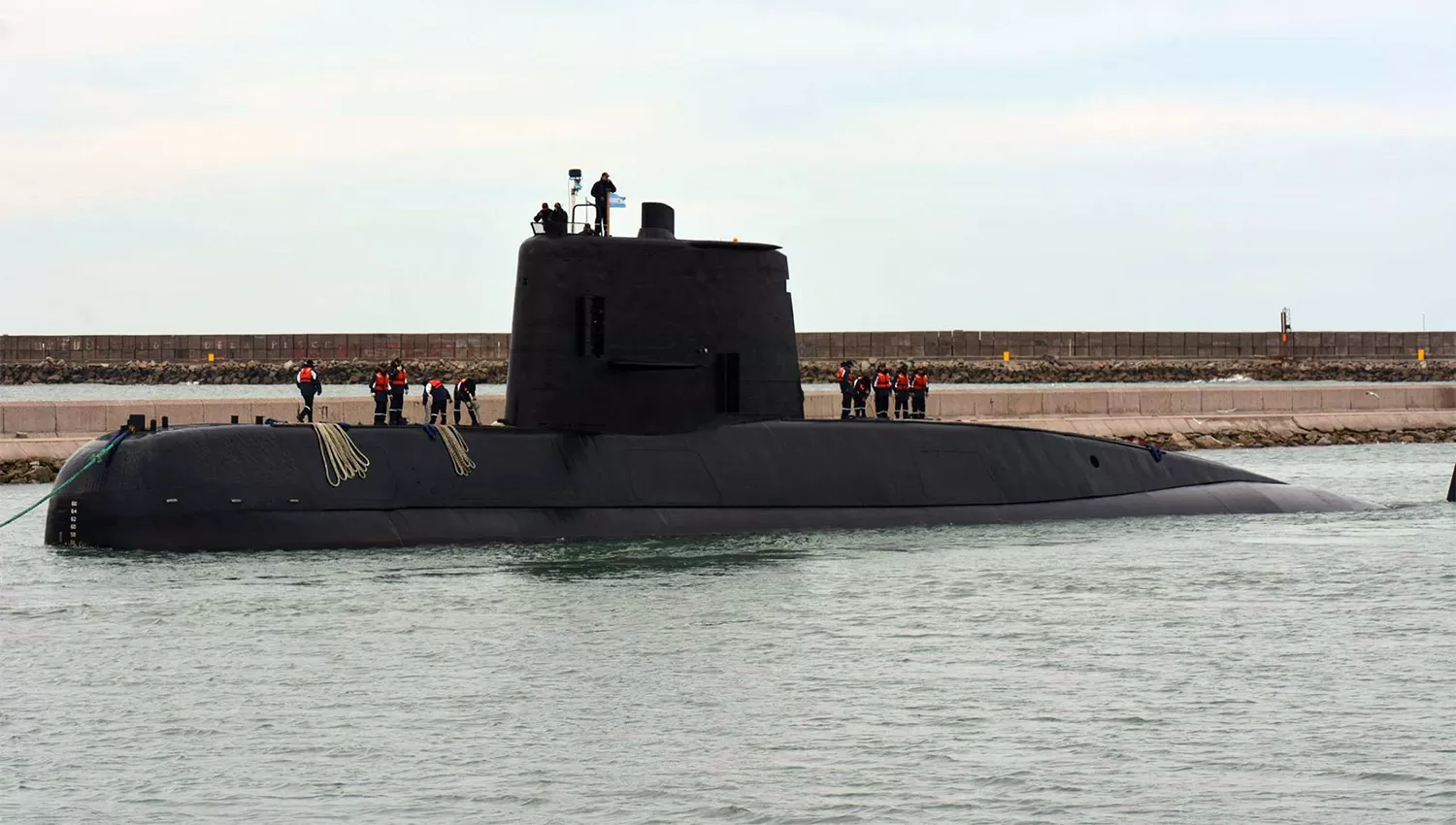 ARA SAN JUAN. La última comunicación con el submarino ocurrió el miércoles 15 por la mañana.