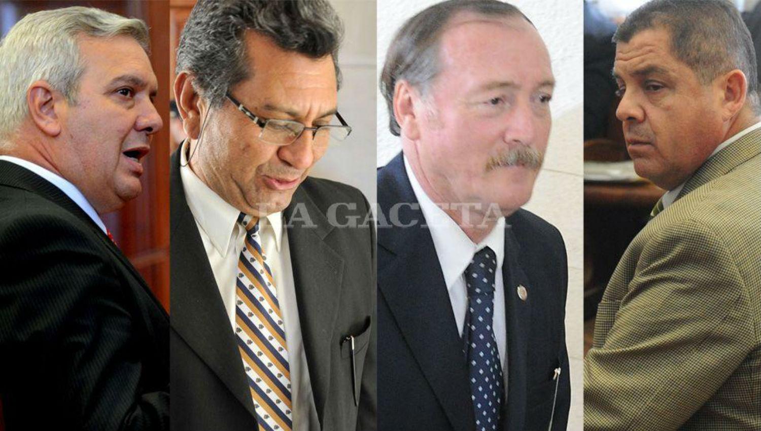 IMPUTADOS. Sánchez, Brito, Di Lella y Barrera serán juzgados por alterar documentación durante una presunta maniobra de encubrimiento. ARCHIVO LA GACETA
