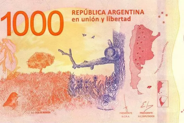 Mañana empieza a circular el billete de $ 1.000: cuáles son sus medidas de seguridad