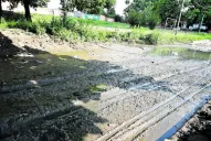 Una calle de Villa Urquiza se convirtió en lodazal por las aguas servidas