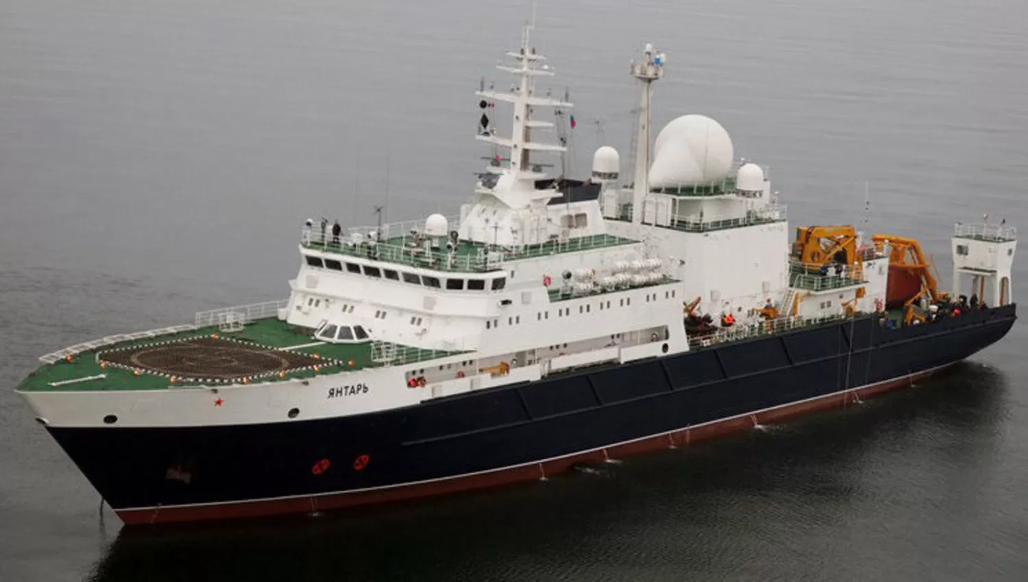 YANTAR. Este es el buque ruso que llega a la zona de búsqueda. FOTO TOMADA DE RT