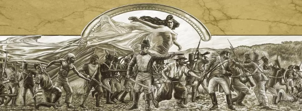 MONUMENTO A LA BATALLA DE 1812. Una escena de la gesta histórica de Belgrano se hará en bajo relieve en un mural de la Escuela 259. 