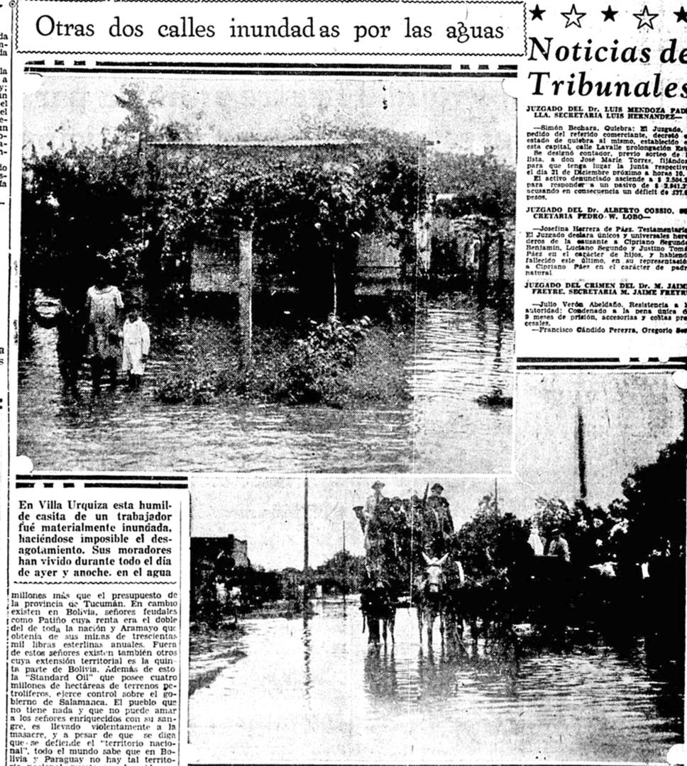 Los efectos de una gran tormenta en 1932