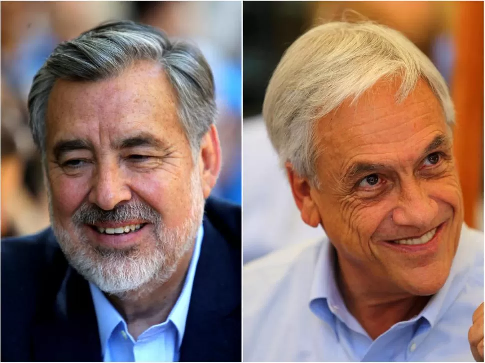CONTINUIDADES. Guillier es el candidato oficialista y Piñera ya fue presidente. reuters