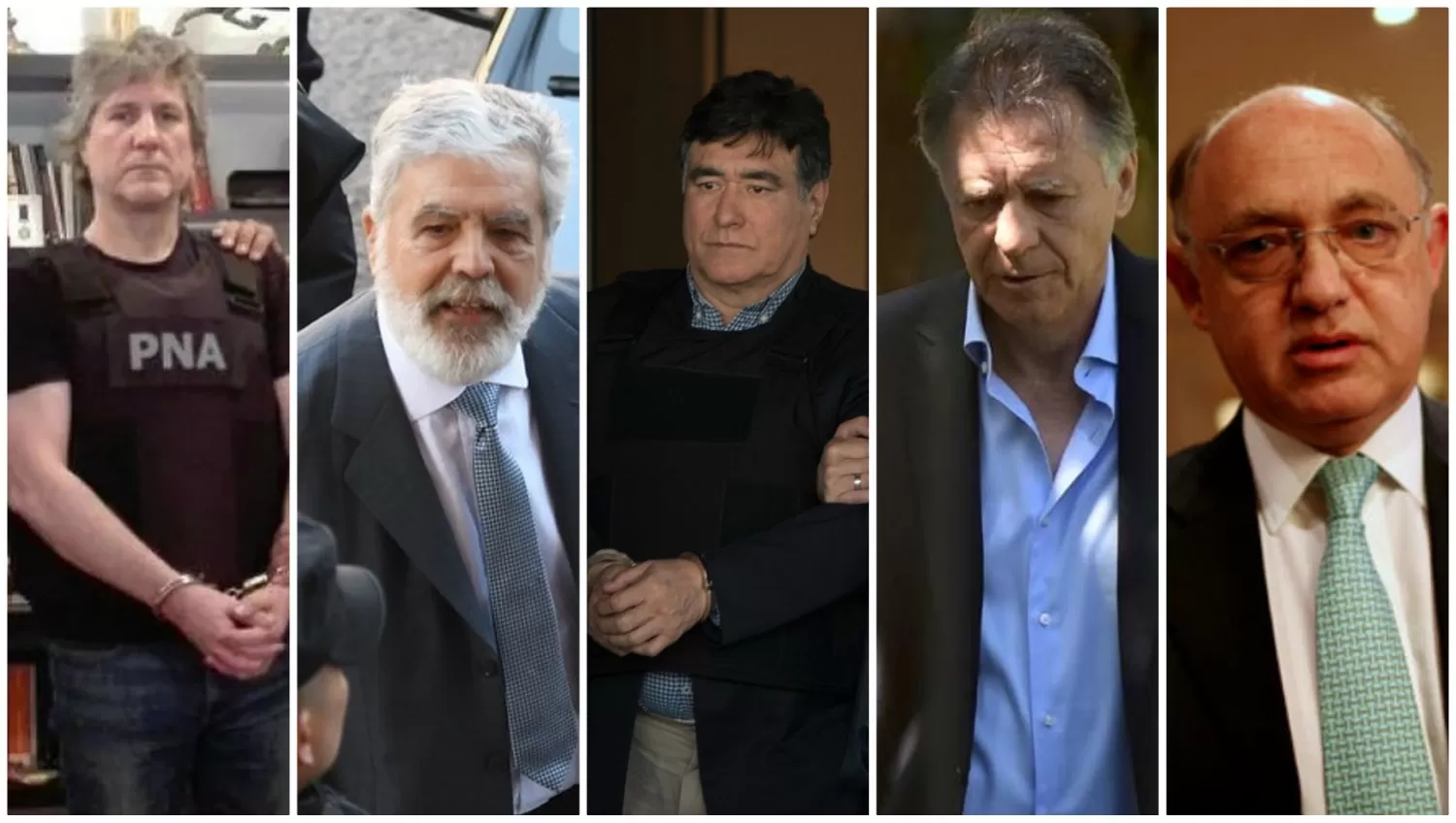 BOUDOU, DE VIDO, ZANNINI, LÓPEZ Y TIMERMAN. Recientemente fue detenido el primo del ex presidente Néstor Kirchner, Carlos. 