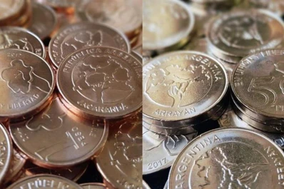 Entran en circulación las nuevas monedas de $ 1 y $ 5, con imágenes de árboles