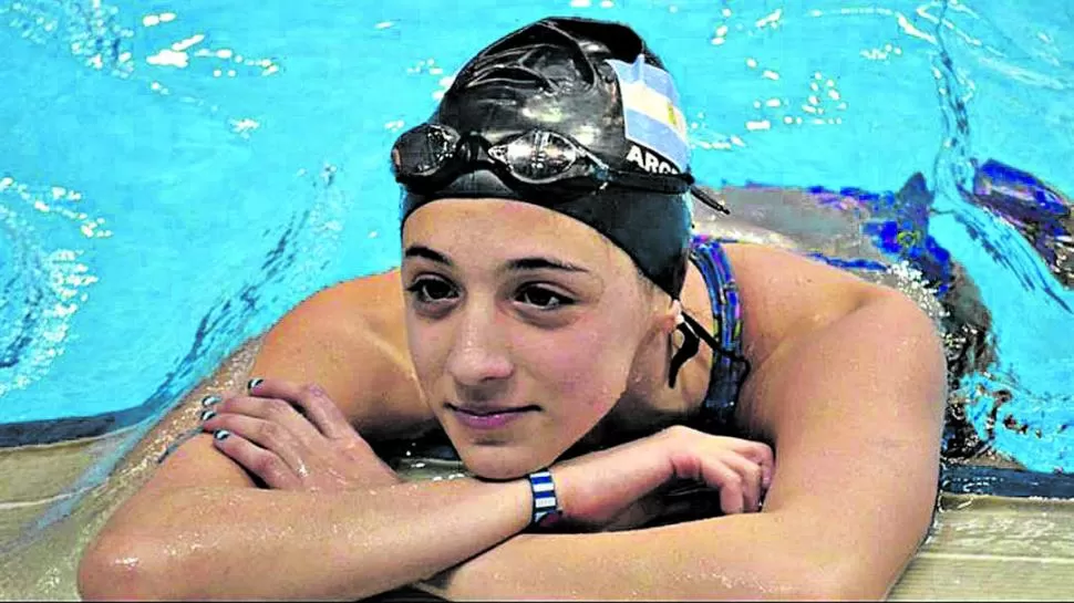 PENSATIVA. Pignatiello combinará su carrera de nadadora con Ciencias de la Comunicación. 