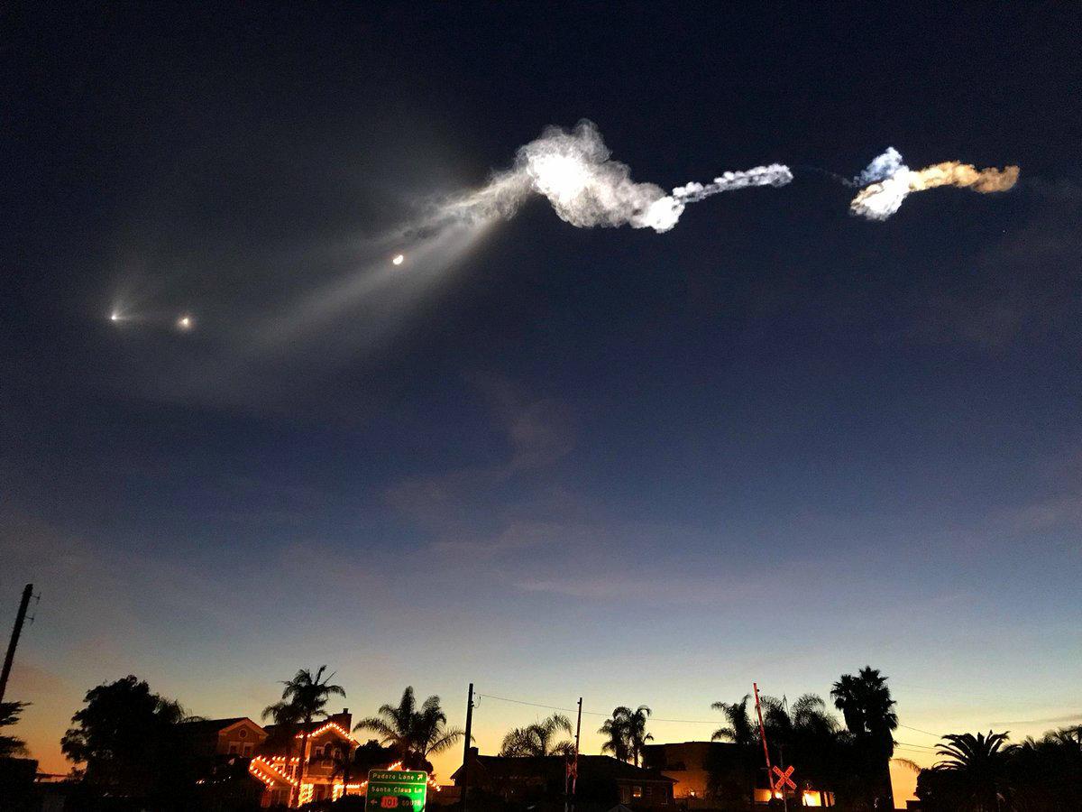 Desconcierto y temor en California: un cohete dejó una extraña estela en el cielo