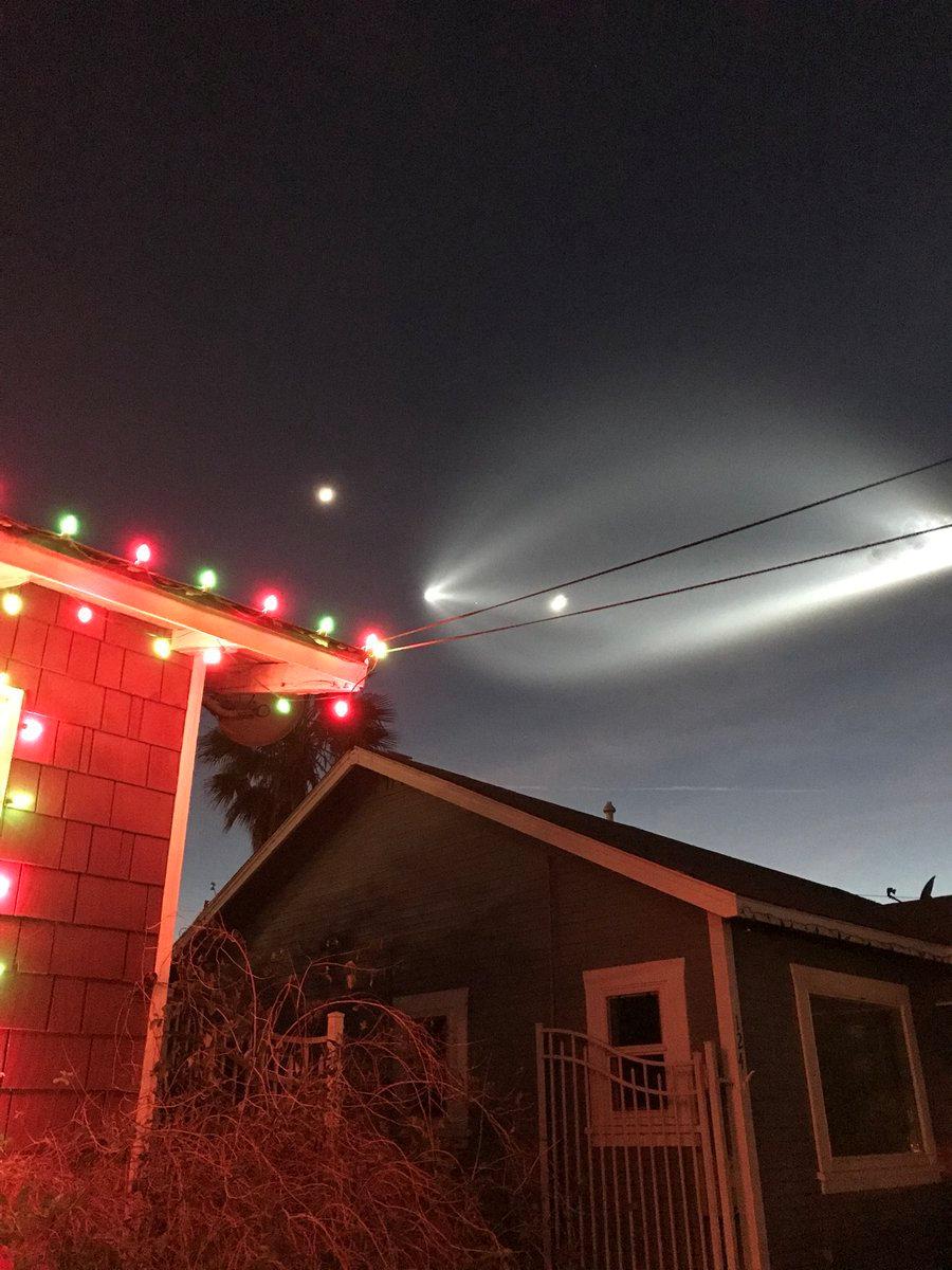 Desconcierto y temor en California: un cohete dejó una extraña estela en el cielo